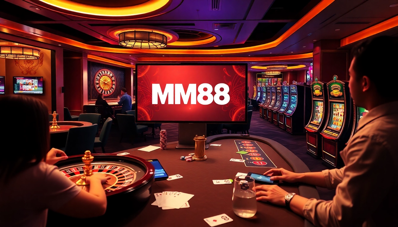 Experience the excitement of MM88 online gambling with vibrant casino games and engaging interfaces.