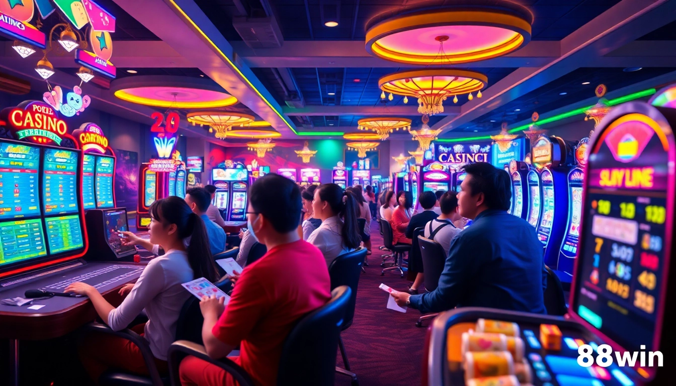 Experience the excitement at 98win online casino with vibrant games and engaging players.